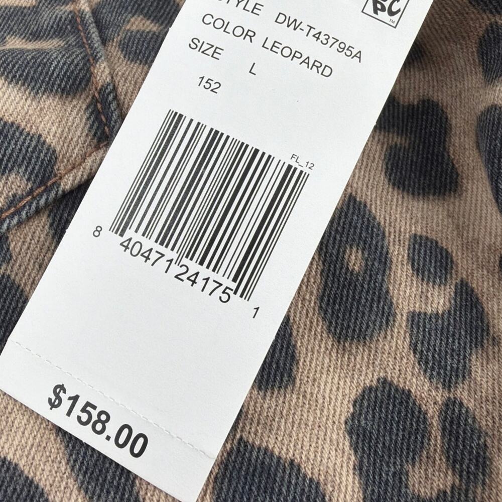Driftwood Dani Shirt x Wild Rose Cropped Button-Up Jacket Leopard Size L - Picture 5 of 10